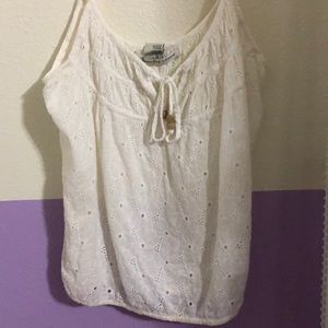 Floral White Tank Top